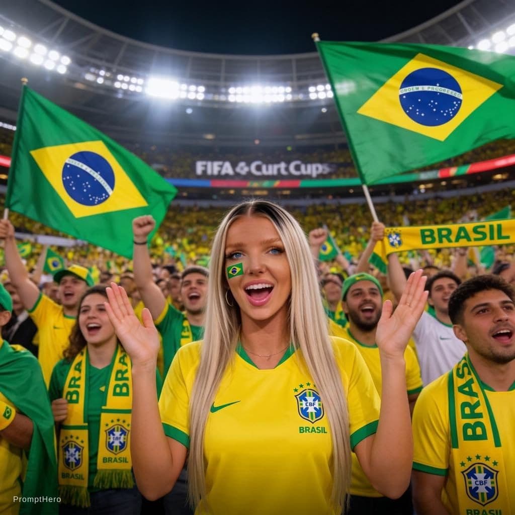 AI generated: brazil fan