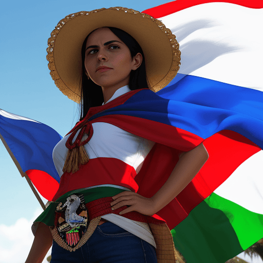 AI generated: bandera mexicana
