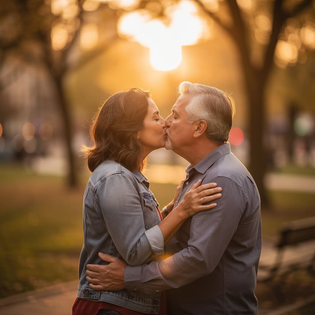 AI generated: Kissing each other 