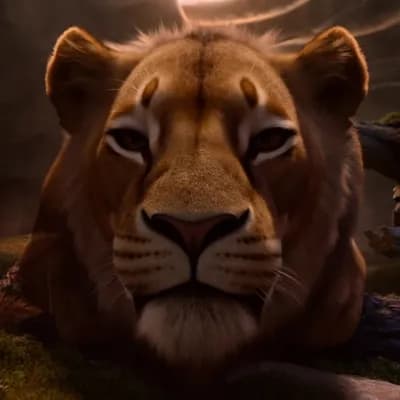AI generated video: cute lion