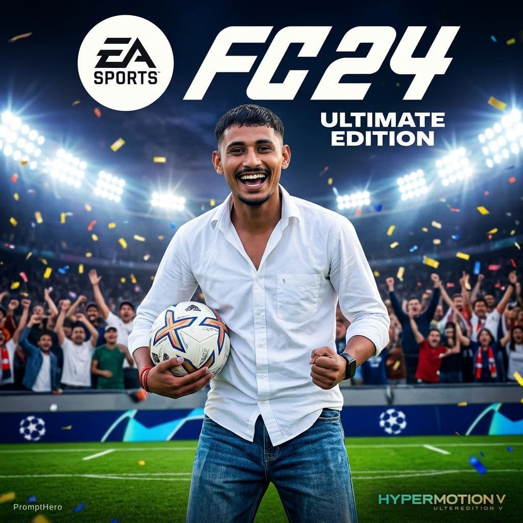 AI generated: generate FIFA cover 
