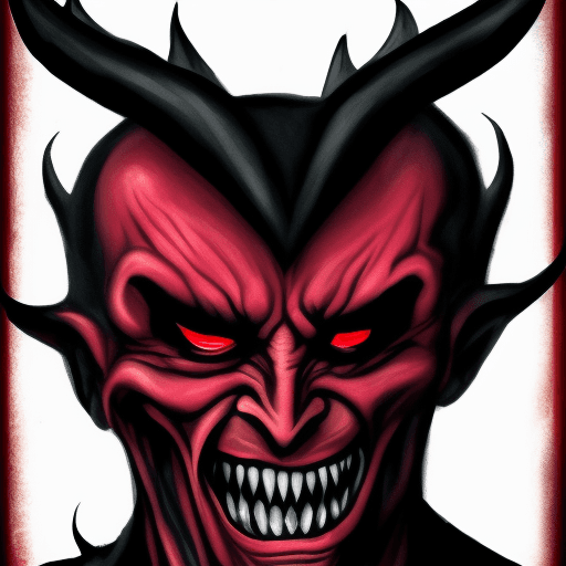 AI generated: evil devil