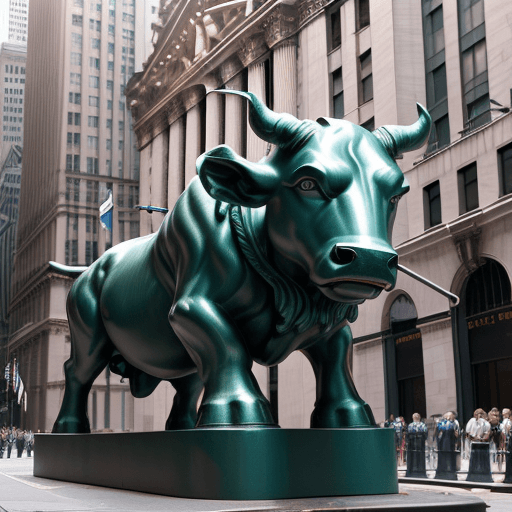 AI generated: iconic Wall Street Charging Bull sculpture, its historical significance, and the impact it has had o...