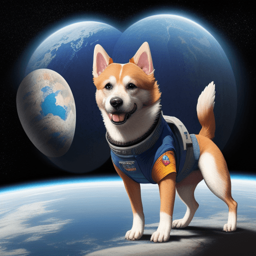 AI generated: perro en el espacio
