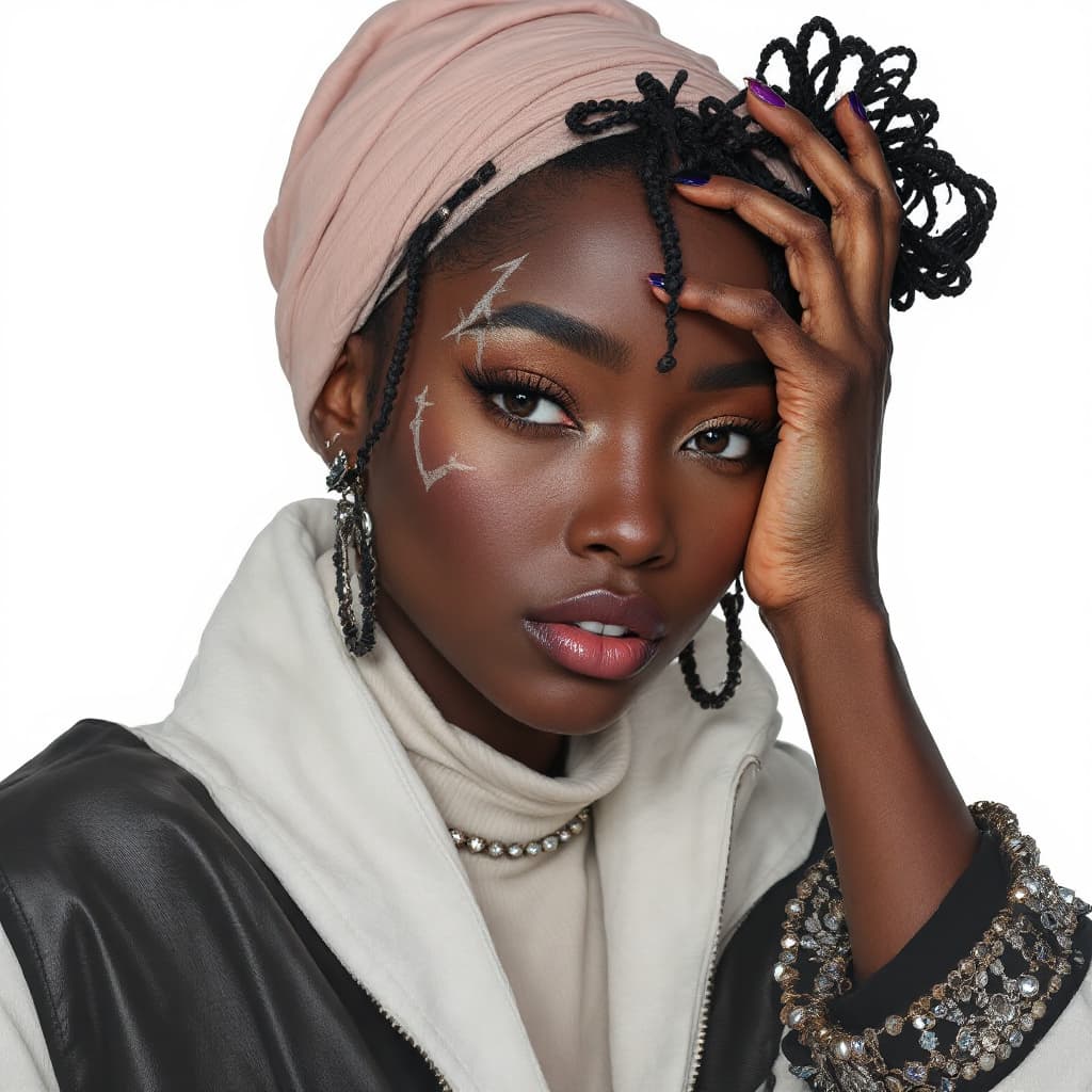 AI generated: dark skin girl