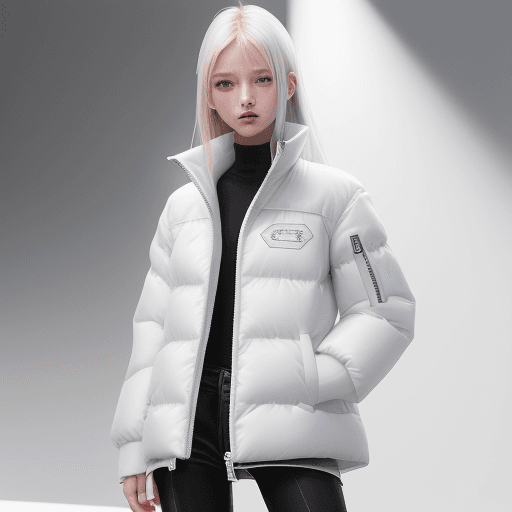 AI generated: http://upload.diction-dci.com/upload/uf/2023/08/18/169232570988731738.png girl model white Color dow...