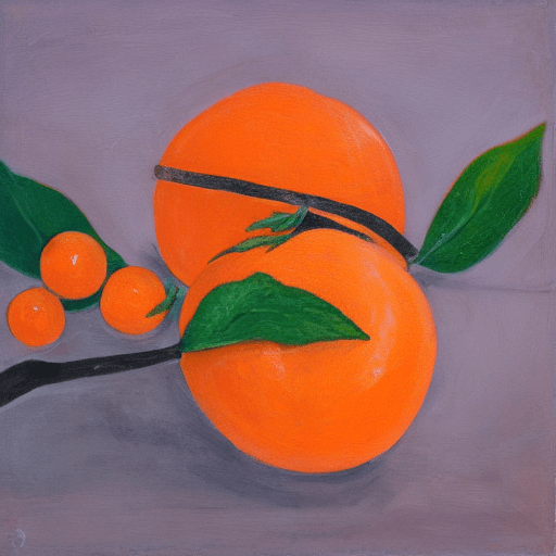 AI generated: three orange