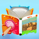 AI generated: a child, children story book illustration