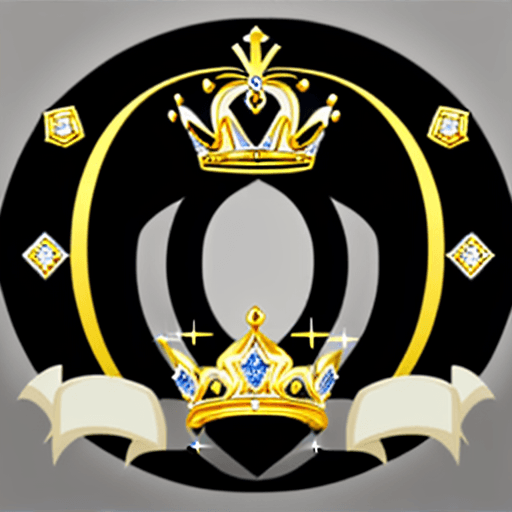 AI generated: logo for a business. Logo should be a duchess tiara made with diamonds. Logo should have two "D"s in...