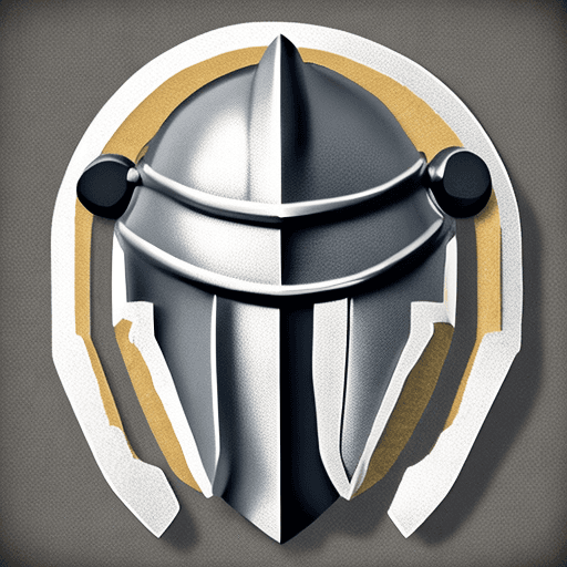 AI generated: Icon of spangenhelm helmet, stylized, minimalist, 4k, high quality, hd, icon, medieval, historical