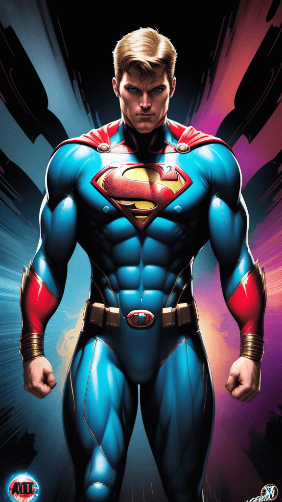 AI generated: a highly detailed 8k 16k poster size illustration a complex DC Comics feature of Atlannatight form f...
