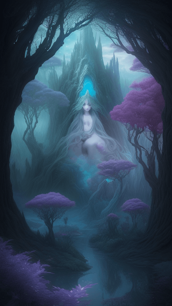 AI generated: Envision a dreamy, surreal landscape that seamlessly blends elements of fantasy and reality. The sce...