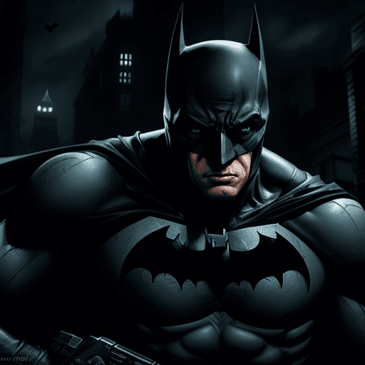 AI generated: Batman lay in Arkham, 4k , ultra HD 