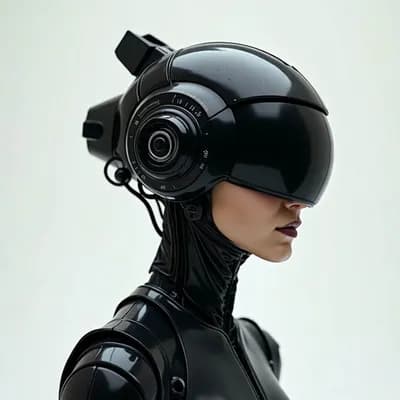AI generated video: the woman bobbing her head to /4 music while waves of smoke go by.