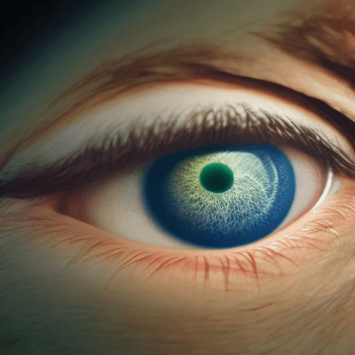 AI generated: Una imagen de un dos ojos sentados en un sofá dentro de una óptica leyendo un libro.