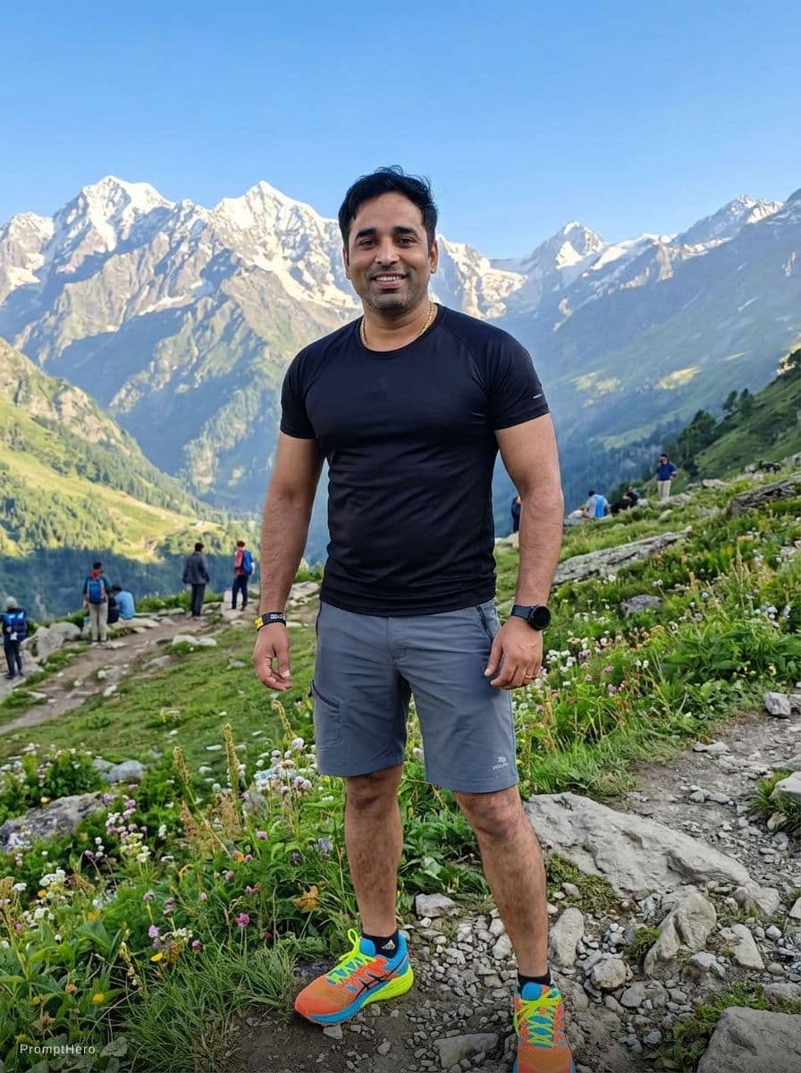 AI generated: isme acha sa mountains ka view ho background me ,,,or jo achi se pose ho usme convert kr dena,, or j...