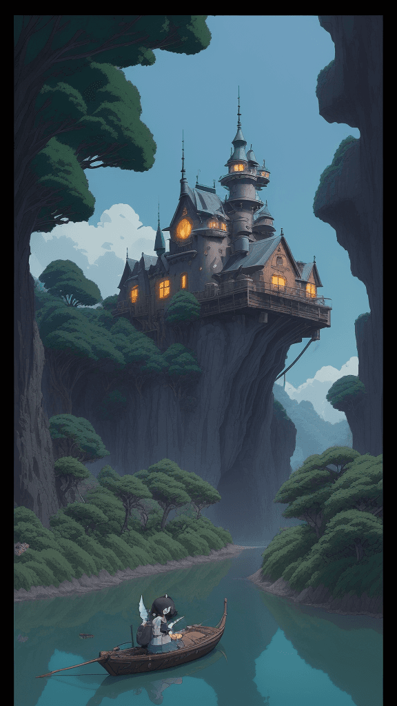 AI generated: srgb terror Studio Ghibli 16k4d rfktrstyle"in a ultrarealistic background" <lora:Vut_out_XL_MU:0. 80...