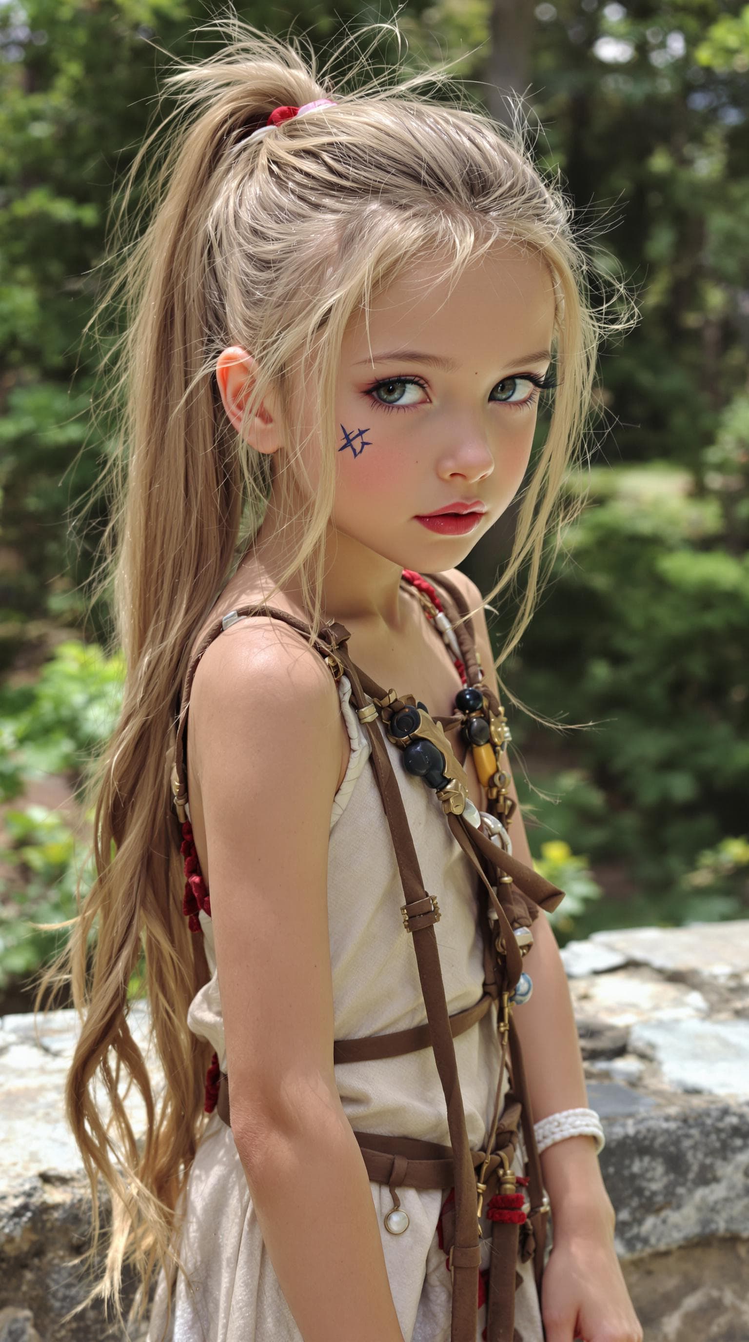 AI generated: a professional photo of a exceptionally beautiful girl in the world, (seven year old) (futuristic),(...