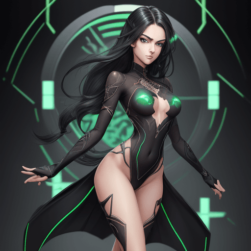AI generated: A beautiful gamer boy. black sidecute half long hairstyle. Slender body. (Full body.) Beautiful. (El...