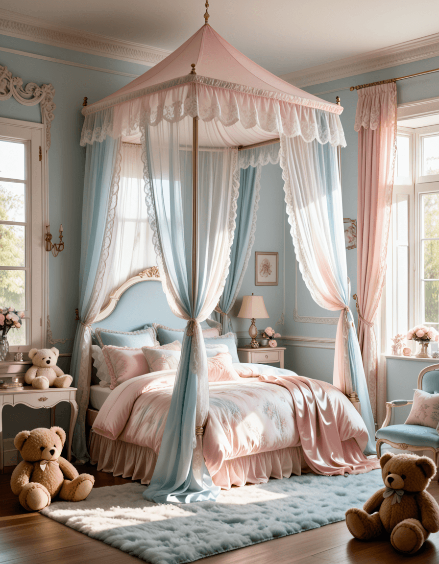 cozy feminine bedroom pony