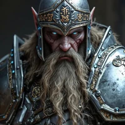 AI generated video: two dwarves givng each other a high five with a burning building background