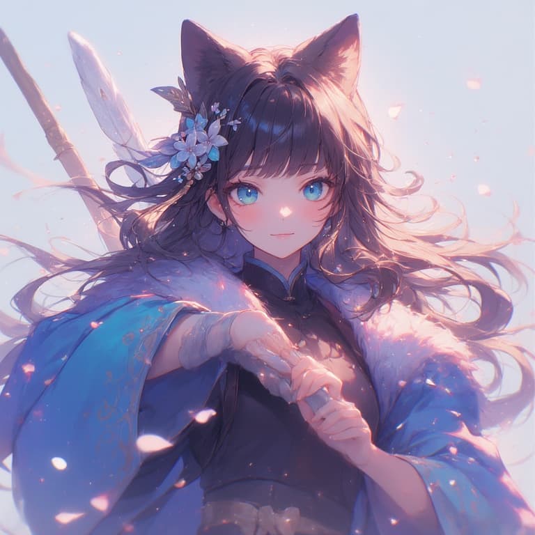 AI generated: (anime art of a cute girl  masterpiece, 4k, best quality, anime art