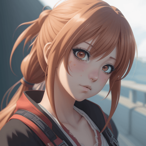 AI generated: a girl anime style 8k hd details 
