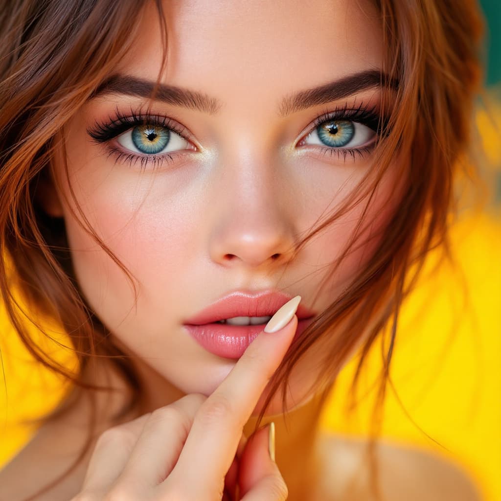 AI generated: girl with charismatic gaze