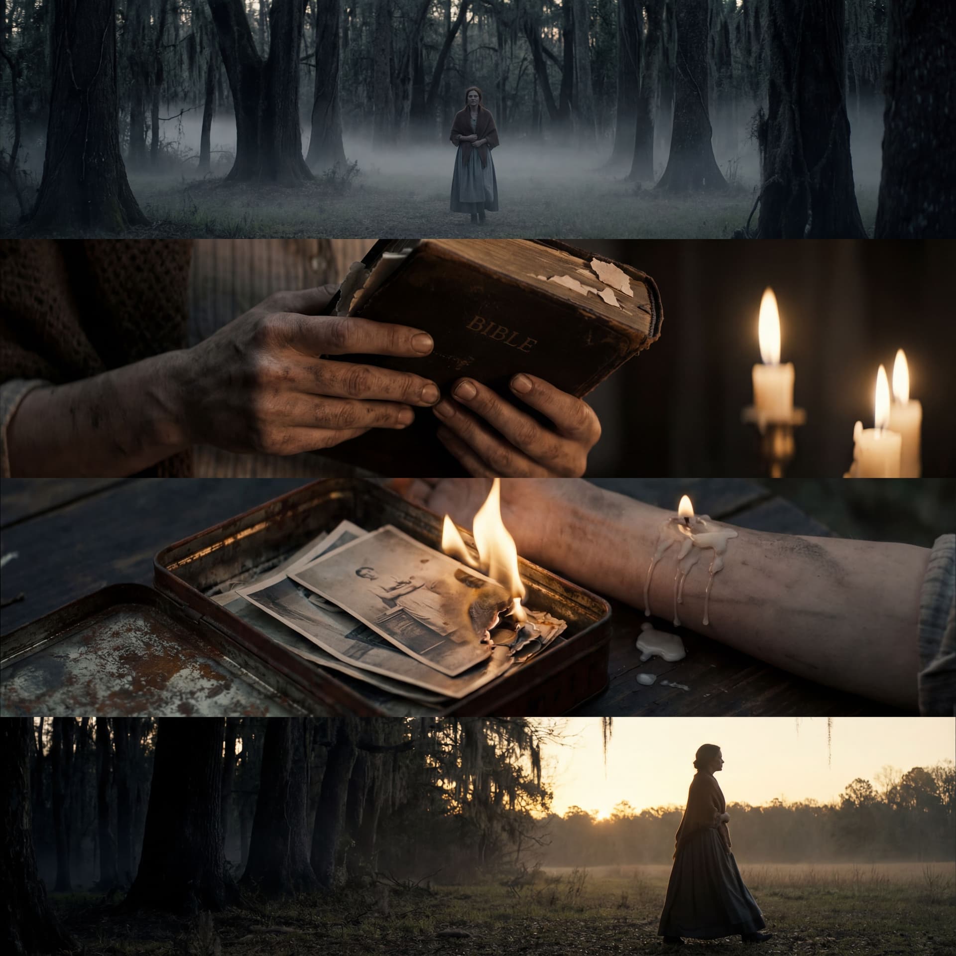 AI generated: Dark cinematic Southern-gothic atmosphere.
Moody, slow-burn storytelling with film-grade lighting an...