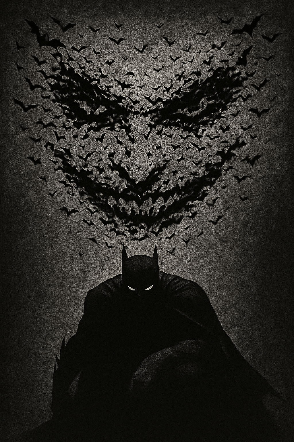 AI generated: o semblante do rosto do coringa do batman. a imagem deverá mostrar somente os olhos, nariz e boca do...