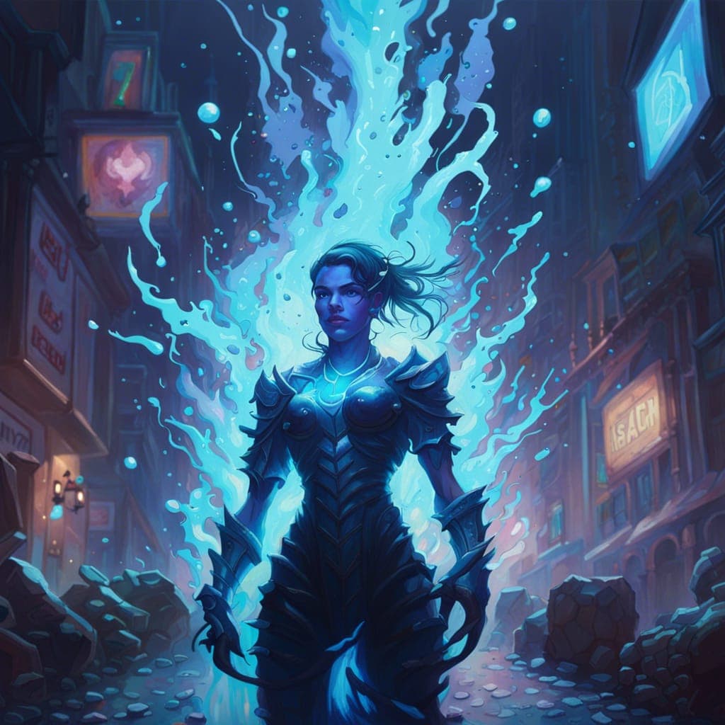 AI generated: detailed vibrant painting by Greg Rutkowski 8k resolution concept art intricately detailed Splash ar...