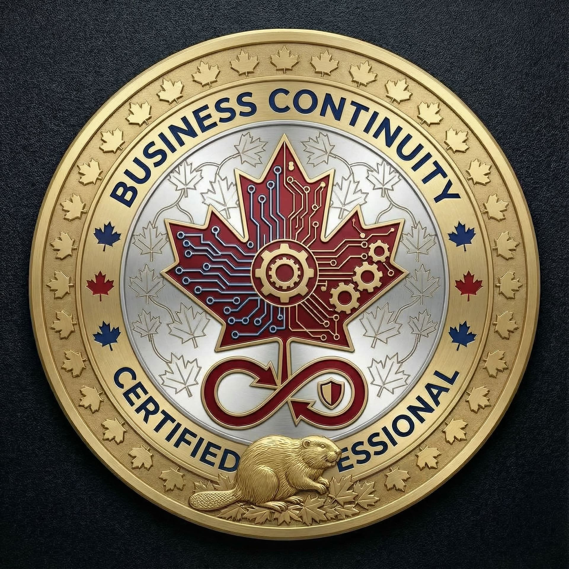 AI generated: Using the input image, add more Canadian symbolism including more Maple Leafs.