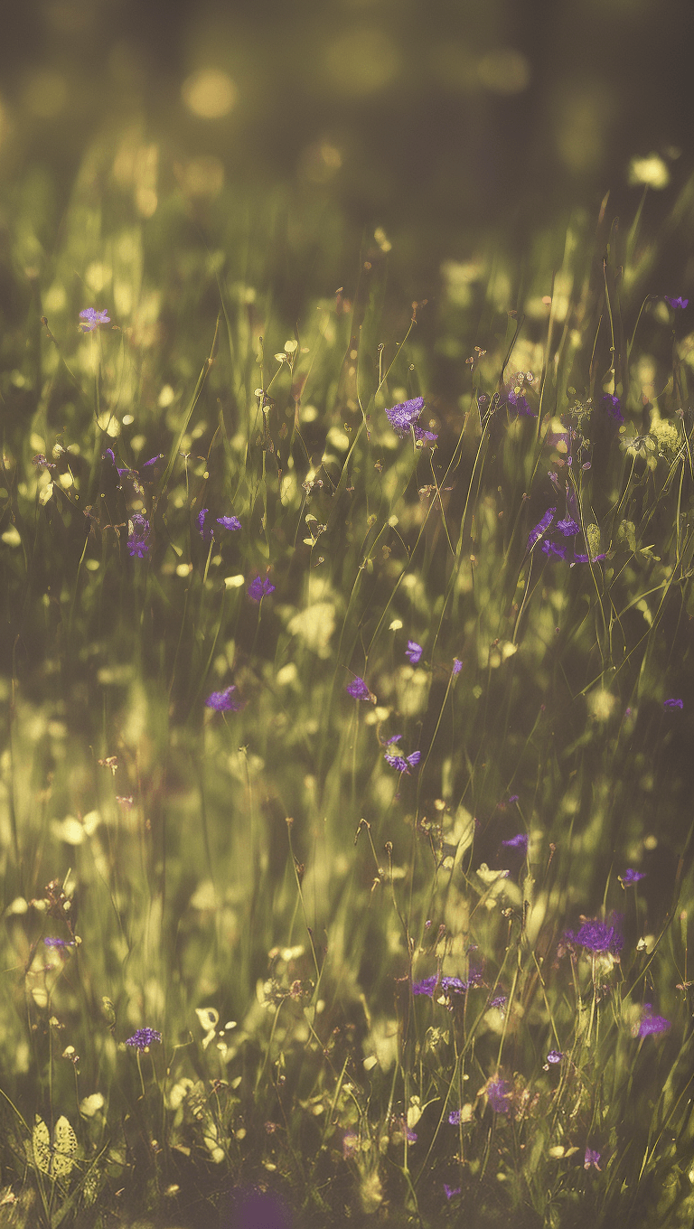AI generated: Photograph of Forest Wildflowers on the forest floor, closeup,   dawn,  soft shadows, clean sharp fo...