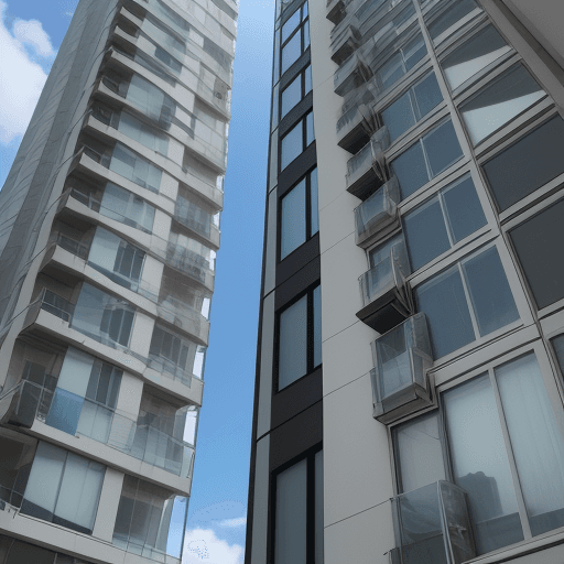 AI generated: fixed window in a highrise