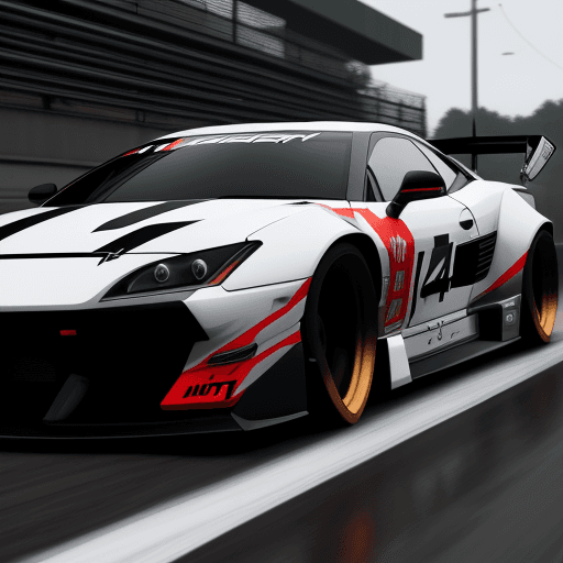 AI generated: mdjrny-v4 style car drift