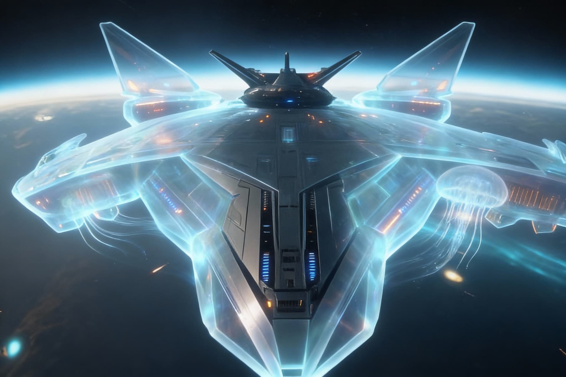 AI generated: There is no reference. Create a Sci-Fi Starship component and chamber that best describes the... 

S...
