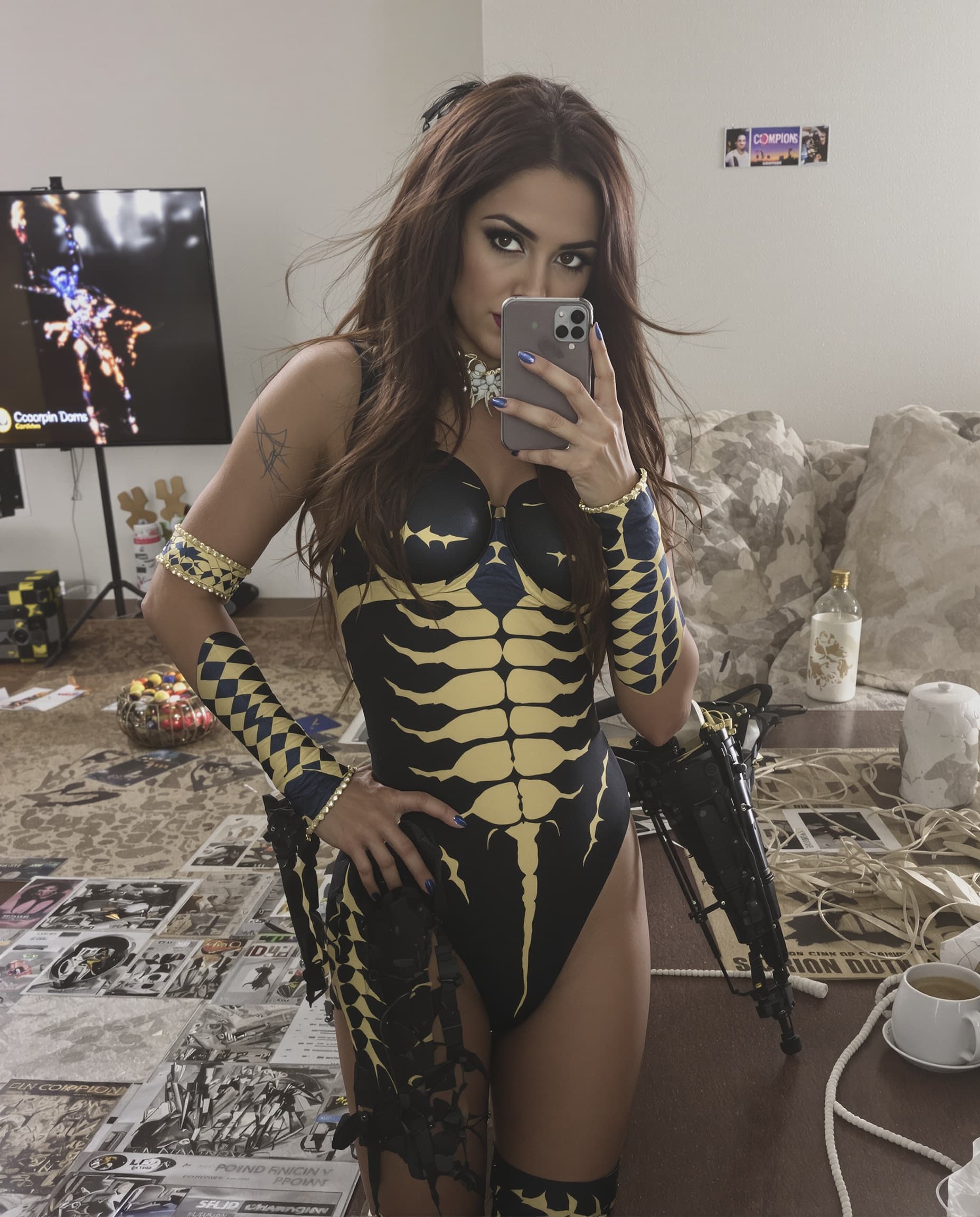 AI generated: femme scorpion