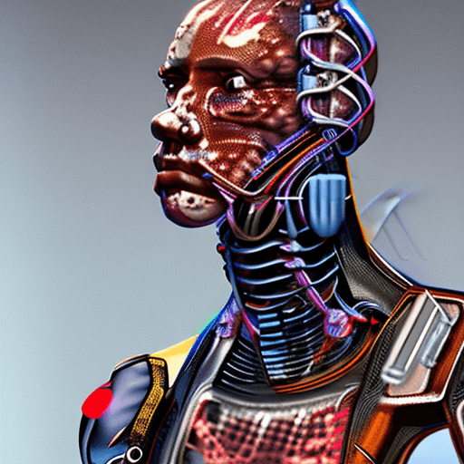 AI generated: Extremely high resolution masterpiece of a portrait of a beautiful cyborg with anatomical, mechanica...