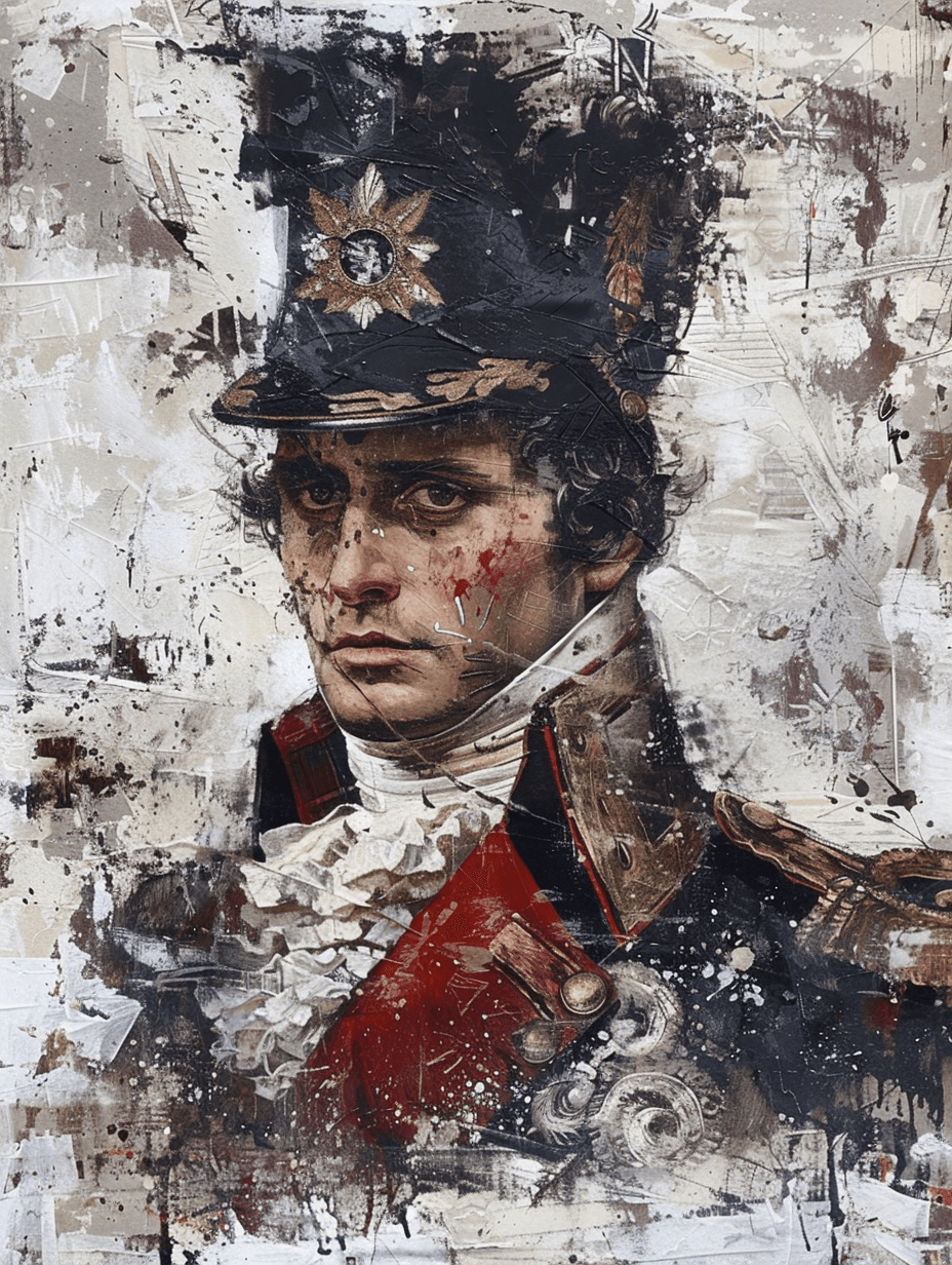 AI generated: Yoji Shinkawa style portrait of Napoleon Bonaparte