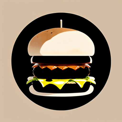 AI generated: Logo of the restaurant “Big Burger”, the picture should show a burger, minimalistic.