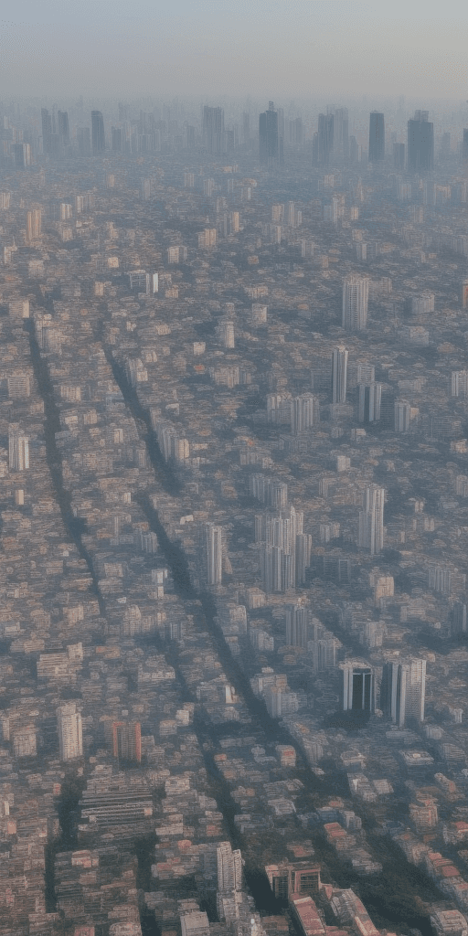 AI generated: masterpiece, best quality, 10000zombie , looked at bird eye views ,  Bangkok city, scenery