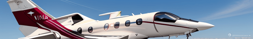 AI generated: faça uma imagem realista de um avião branco modelo learjet, com uma cruz vermelha de resgate médico ...