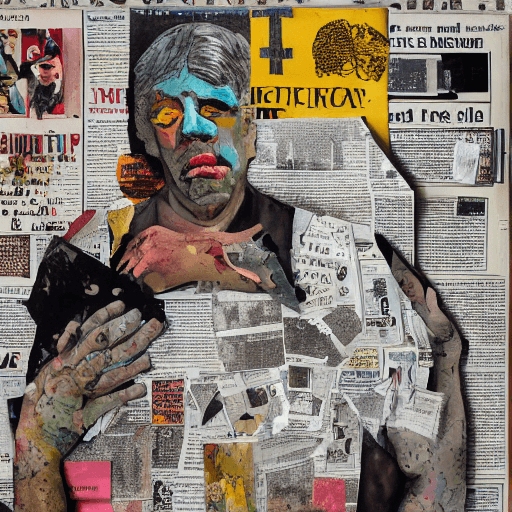 AI generated: expressive gouache and ink illustration, editorial illustration! content for political opinion artic...
