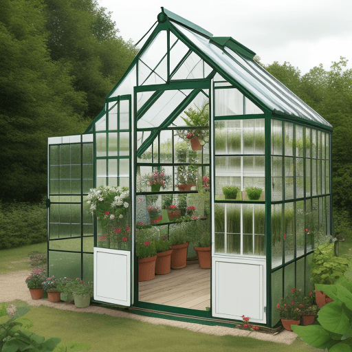 AI generated: green house naturel