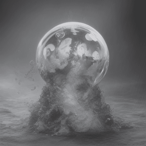 AI generated: A water drop falling from the sky in a dramatic scene