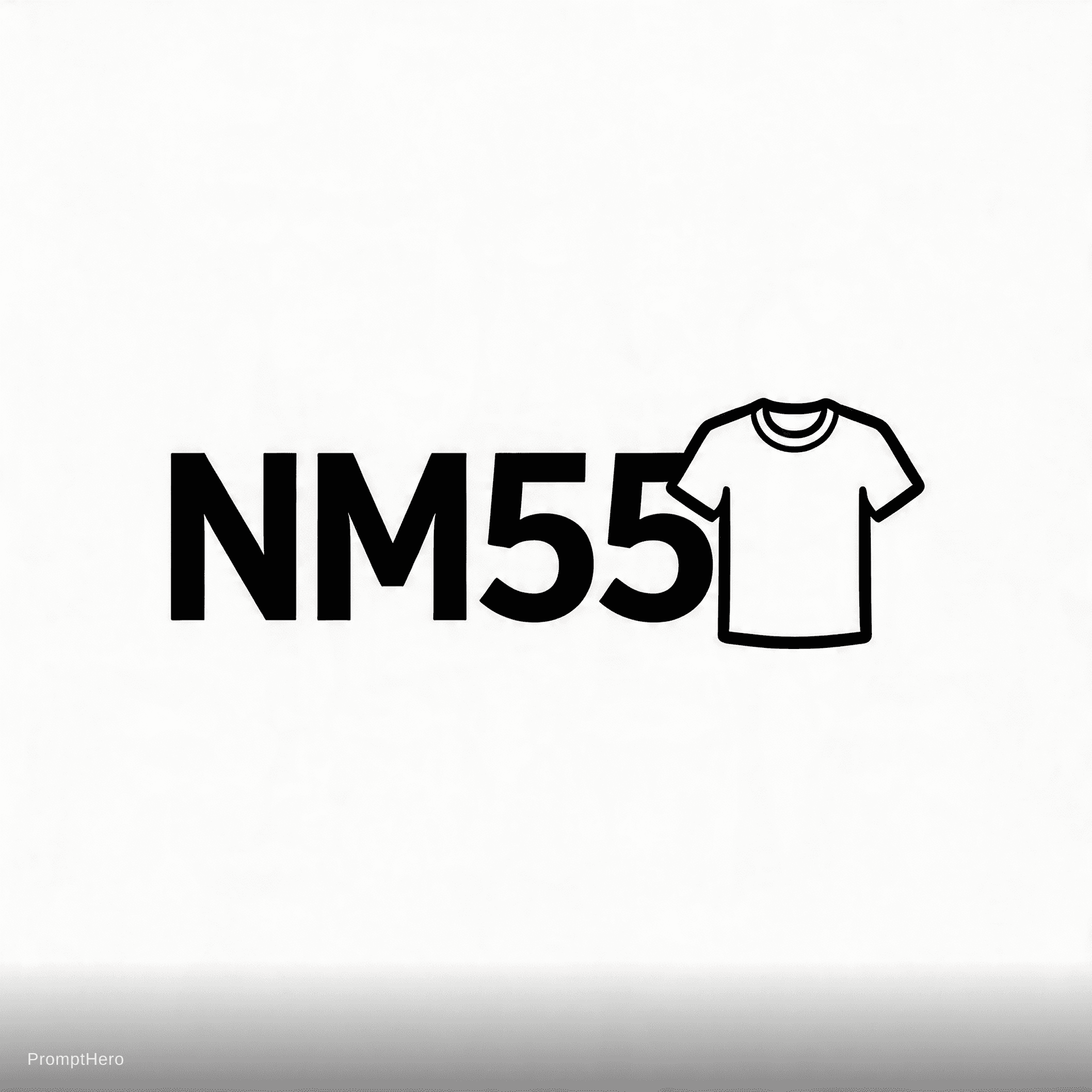 AI generated: CREAT A LOGO FOR MY STOR NAME'S "NexoMarket55"
T-shirt shop
design:
NM55+tee
