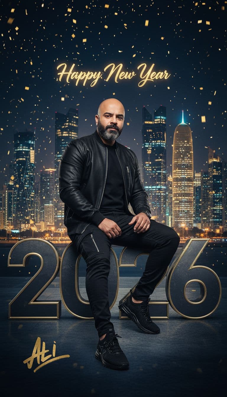 AI generated: A stylish and confident man wearing a luxury black streetwear outfit -designer jacket, fitted black ...