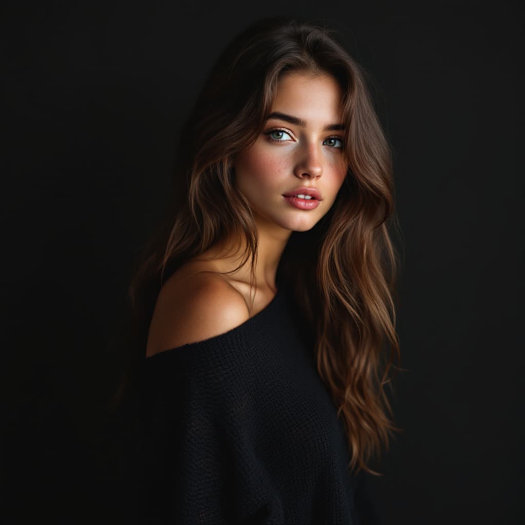AI generated: A young woman, light-skinned, 18 years old, is the central subject.  She is positioned slightly off-...