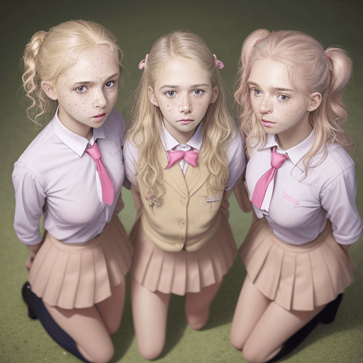 AI generated: photorealist 3 real girls, little tits, nude, czech girls, detail face and eyes, perfect detail face...