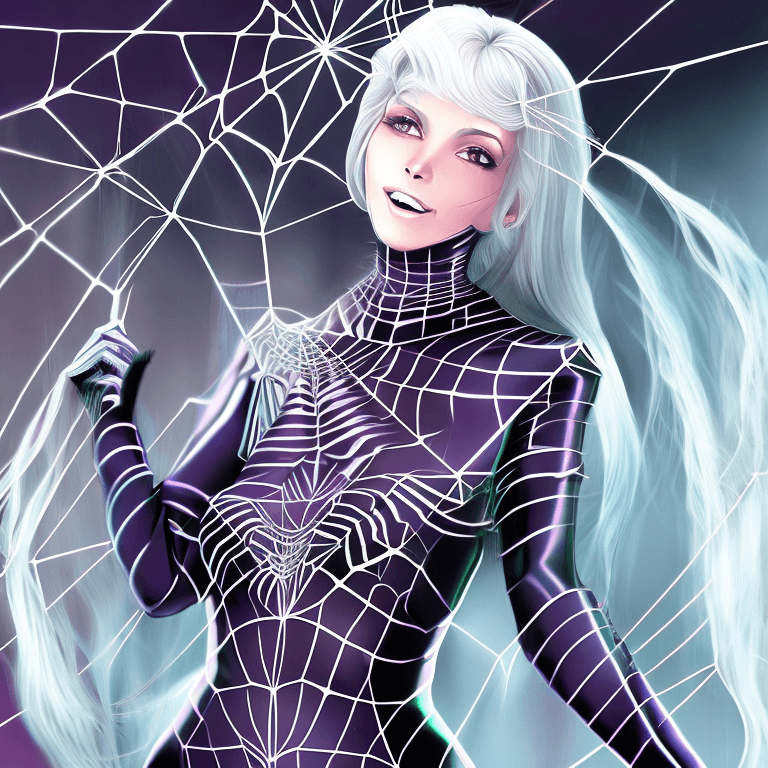 AI generated: (masterpiece), best quality, expressive eyes, glowing, luminous, perfect face, 1 woman, Arachne, spi...